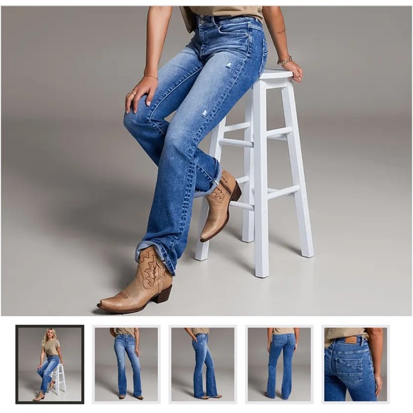 BKE Boot Cut Jeans - Classic Blue - Picture 1 of 2